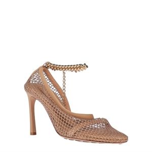 Bottega Veneta Mesh Chunky Chain Pumps